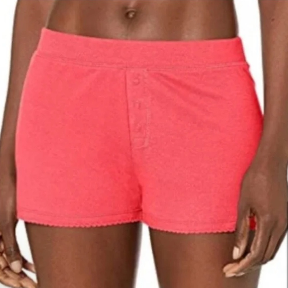PJ SALVAGE Borrowed From The Boys Shorts in Retro Red size XS